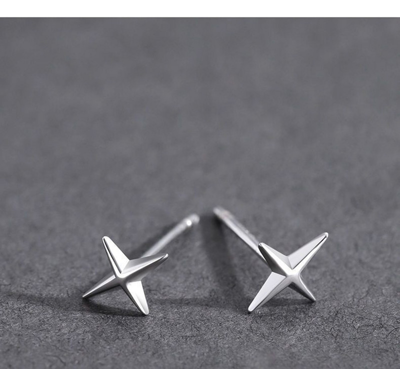 Punk Small Cross Stud σκουλαρίκια για εφήβους Ear Piercing Star σκουλαρίκια Γυναικεία Ανδρικά Pierced Ασυνήθιστα Σκουλαρίκια Party Κοσμήματα