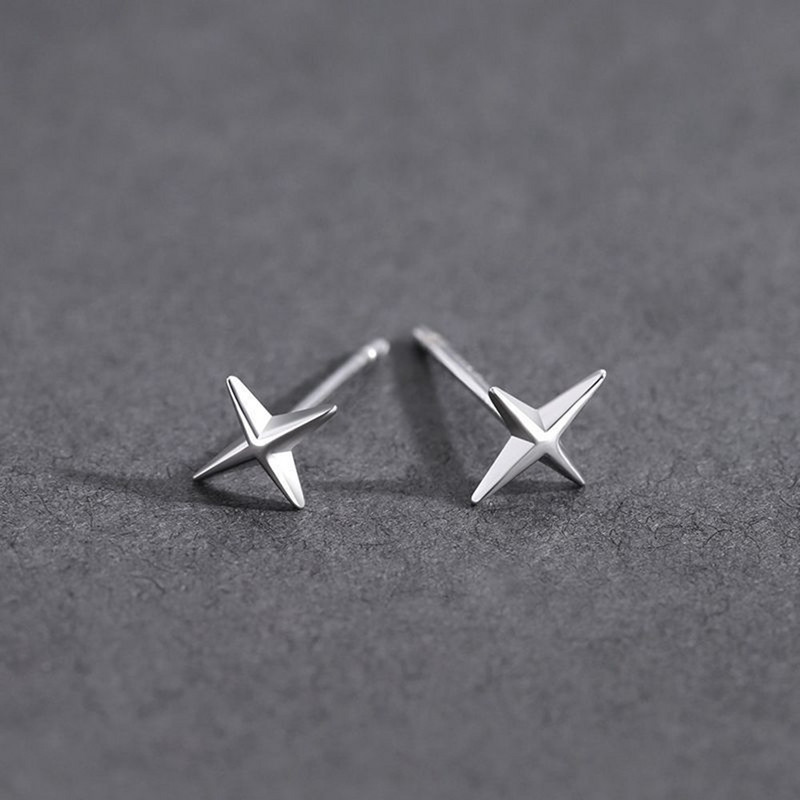Punk Small Cross Stud σκουλαρίκια για εφήβους Ear Piercing Star σκουλαρίκια Γυναικεία Ανδρικά Pierced Ασυνήθιστα Σκουλαρίκια Party Κοσμήματα