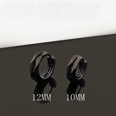 Cercei vintage punk cu craniu negru pentru bărbați și femei Cercei hipoalergenici pentru motocicliști Hip Hop Rap Rock Accesorii pentru bijuterii