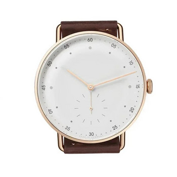 Ανδρικό ρολόι Κλασικό απλό στρογγυλό δείκτη με μεγάλο καντράν Αδιάβροχο ρολόι από λεπτό ατσάλι Ανδρικά ρολόγια Κορυφαία μάρκα πολυτελείας ροζ χρυσό