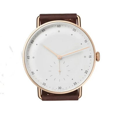 Klasikinis vyriškas laikrodis, paprastas apvalus, didelis ciferblatas, vandeniui atsparus plono plieno laikrodis, vyriški laikrodžiai, aukščiausios prekės ženklo prabangūs rožinio aukso spalvos