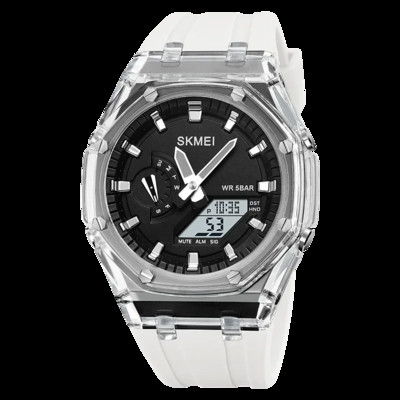 SKMEI veekindel meeste käekell Pöördloendus stopper LED valgusega elektrooniline liikumine käekell 5 äratuskell 2 korda digitaalsed kellad 2100