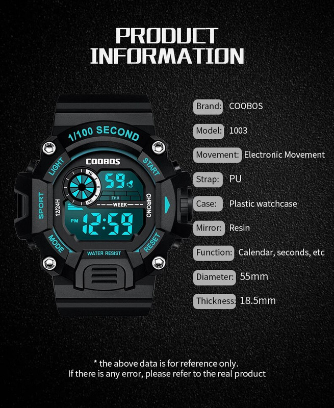 Meeste LED-digitaalkellad Helendavad Mood Sport Veekindlad Kellad Uued 2023 meeste kohtingule mõeldud sõjaväekell Relogio Masculino