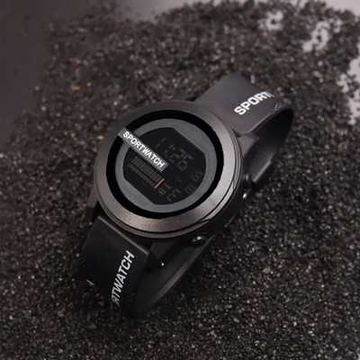 Vyriškas sportinis laikrodis karinis skaitmeninis vyriškas laikrodis daugiafunkcis laikrodis vandeniui atsparus šviečiantis LED elektroninis rankinis laikrodis vaikams berniukams