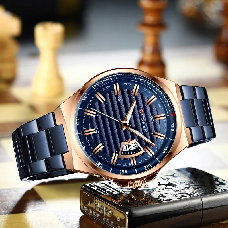 Man Brand Πολυτελές ρολόι Creative Κορυφαία μάρκα Δημιουργικά ρολόγια χειρός Επαγγελματικό ρολόι χειρός Quartz Auto Ρολόι ημερομηνίας Ανδρικά ρολόγια