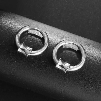 Μόδα ασημί γράμματα κούφιο καρφωτά σκουλαρίκια Κατάλληλα για γυναίκες Punk statement σκουλαρίκια Γυναικεία Hip Hop Party Κοσμήματα Δώρα