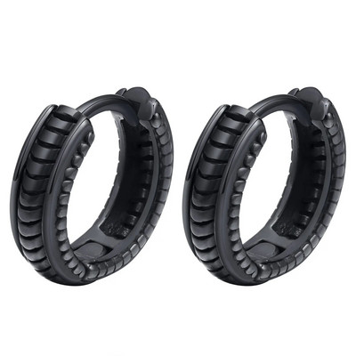 Vnox Retro Dragon Head Huggie, vanaaegsed roostevabast terasest meeste kõrvarõngad, lahedad traditsioonilised Hiina Lucky Almut Boy ehted