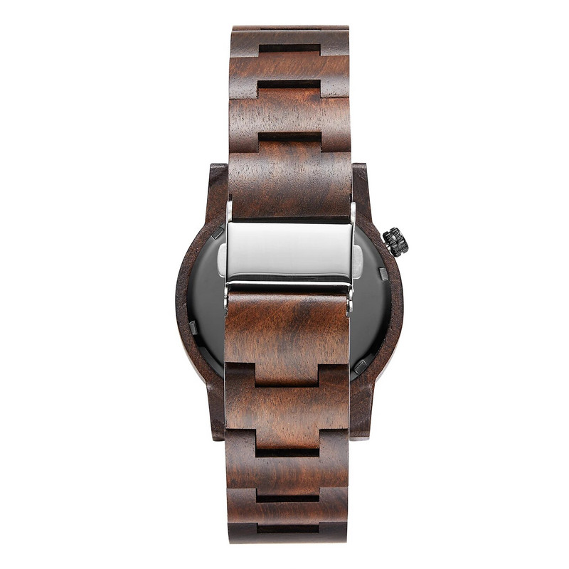 TJW9017 WATCH Τραπέζι ρολογιών μόδας πολλαπλών λειτουργιών Απλά Ρολόγια από καθαρό ξύλο Military Movement Ρολόι χαλαζία