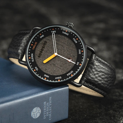 Meeste käekellad BOBO BIRD puidust kvartskella Kuupäevaekraan Juhuslik kohandatud käekell meestele Unikaalne pühade jõulukink