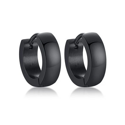 Vnox Ανδρικά Unisex Σκουλαρίκια Huggie από ανοξείδωτο ατσάλι