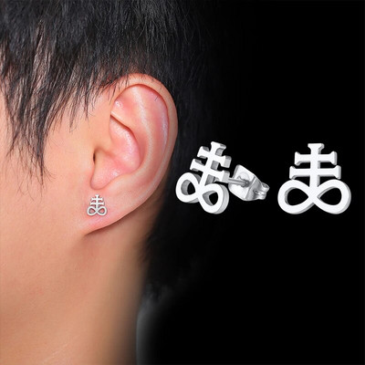 Vnox meeste Luciferi ja saatana kõrvarõngad naistele, mustad ja värvilised roostevabast terasest unisex ehted brincos masculinos