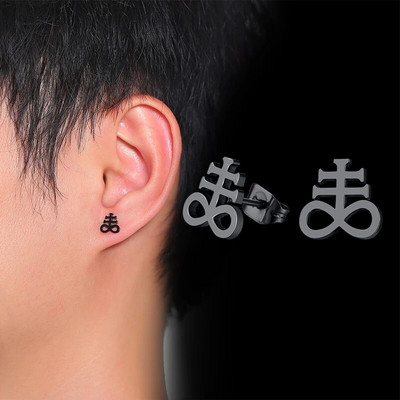 Vnox meeste Luciferi ja saatana kõrvarõngad naistele, mustad ja värvilised roostevabast terasest unisex ehted brincos masculinos