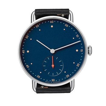 Ανδρικό ρολόι Κλασικό απλό στρογγυλό δείκτη με μεγάλο καντράν Αδιάβροχο ρολόι από λεπτό ατσάλι Ανδρικά ρολόγια ανδρικά ρολόγια κορυφαίας επωνυμίας Luxury Blue