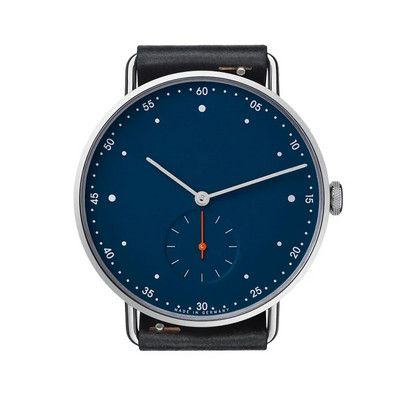 Ανδρικό ρολόι Κλασικό απλό στρογγυλό δείκτη με μεγάλο καντράν Αδιάβροχο ρολόι από λεπτό ατσάλι Ανδρικά ρολόγια ανδρικά ρολόγια κορυφαίας επωνυμίας Luxury Blue