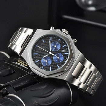 Πολυτελές ανδρικό ρολόι μάρκας GP Business από κράμα χαλαζία χάλυβας έξι βελόνων Πολυλειτουργικό ρολόι γυναίκα ημερολόγιο Man Reloj
