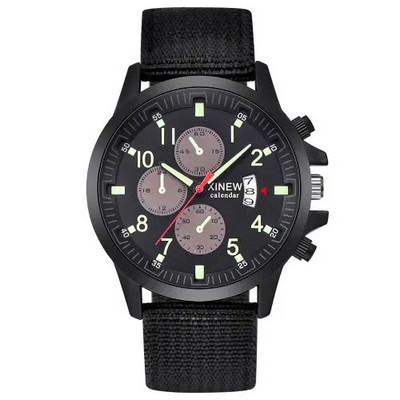 Ανδρικά ρολόγια XINEW Luminous Hands Nylon Band Ανδρικά ρολόγια Quartz Military Sport Ρολόγια Relojes Para Hombre Erkek Analog Kol Saati
