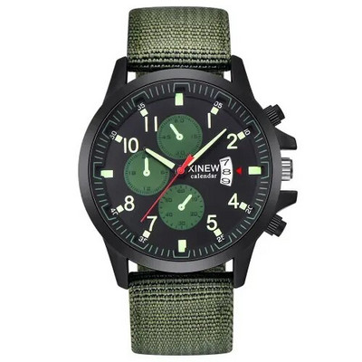 Ανδρικά ρολόγια XINEW Luminous Hands Nylon Band Ανδρικά ρολόγια Quartz Military Sport Ρολόγια Relojes Para Hombre Erkek Analog Kol Saati