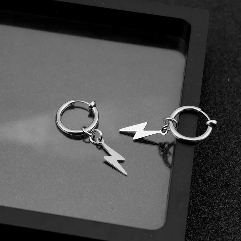Konusno osvjetljenje, privjesak, brava za naušnice, šarm, naušnice od nehrđajućeg čelika za žene, muškarce, dodaci, prsten za bušenje ušiju, nakit s privjescima