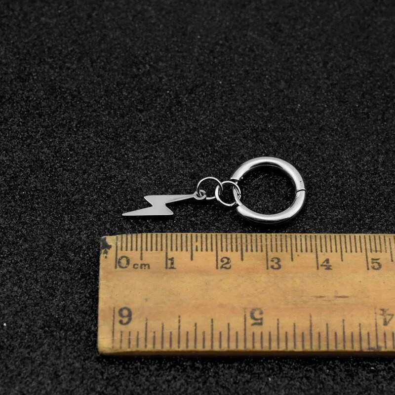 Konusno osvjetljenje, privjesak, brava za naušnice, šarm, naušnice od nehrđajućeg čelika za žene, muškarce, dodaci, prsten za bušenje ušiju, nakit s privjescima