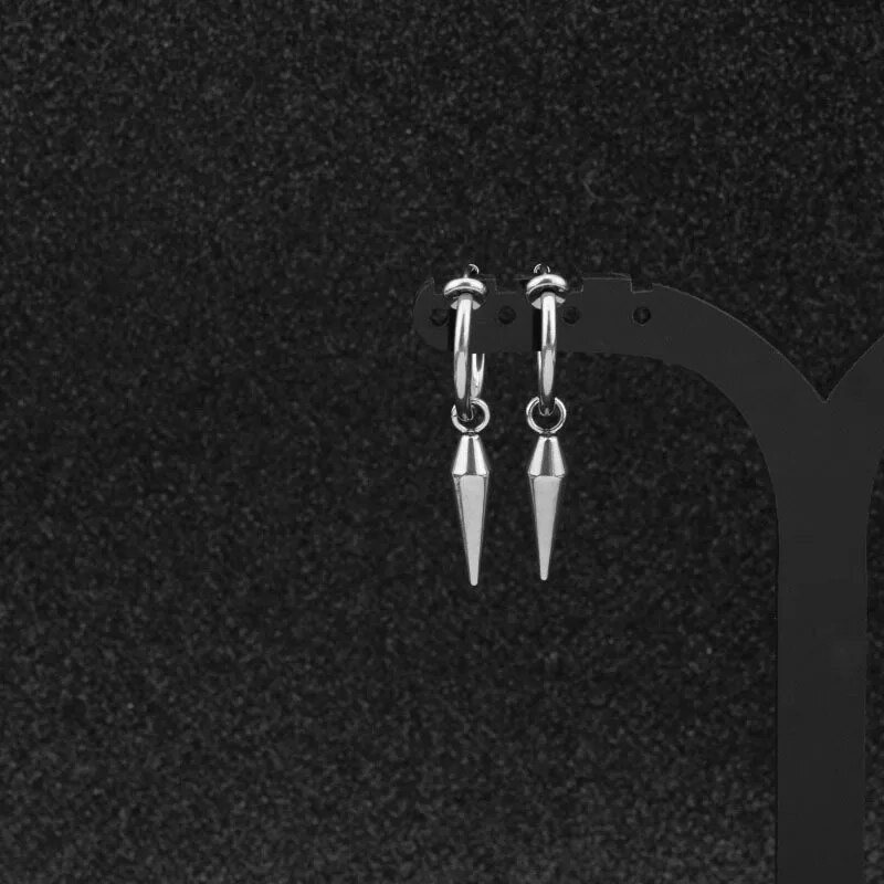 Konusno osvjetljenje, privjesak, brava za naušnice, šarm, naušnice od nehrđajućeg čelika za žene, muškarce, dodaci, prsten za bušenje ušiju, nakit s privjescima