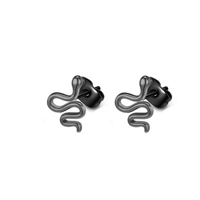 Nerūdijančio plieno gyvatės šikšnosparniai Inkariniai auskarai moterims Vyriški pankiški gyvūnai Mini maži auskarų vėrimas auskarai papuošalai