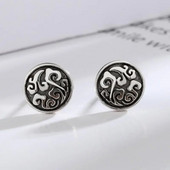 Ρετρό απλά επάργυρα Lucky Cloud Σκουλαρίκια Ανδρικά και Γυναικεία Hip Hop Cool σκουλαρίκια Street Ευέλικτο κόσμημα