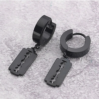 Ανδρικό σκουλαρίκι Yungqi Goth Σταυρός Αιγυπτιακά σκουλαρίκια με καρφιά Ankh από ανοξείδωτο ατσάλι Αρσενικό πανκ χόνδρο κορίτσι Σύμβολο Σκουλαρίκι κόσμημα