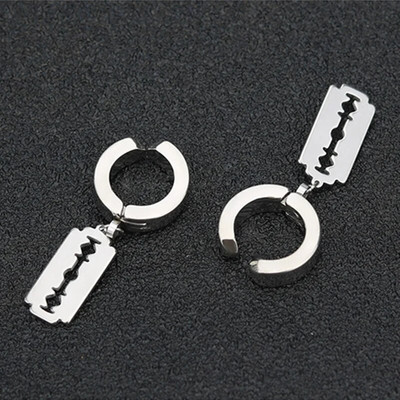Ανδρικό σκουλαρίκι Yungqi Goth Σταυρός Αιγυπτιακά σκουλαρίκια με καρφιά Ankh από ανοξείδωτο ατσάλι Αρσενικό πανκ χόνδρο κορίτσι Σύμβολο Σκουλαρίκι κόσμημα