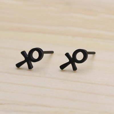 Ανδρικό σκουλαρίκι Yungqi Goth Σταυρός Αιγυπτιακά σκουλαρίκια με καρφιά Ankh από ανοξείδωτο ατσάλι Αρσενικό πανκ χόνδρο κορίτσι Σύμβολο Σκουλαρίκι κόσμημα