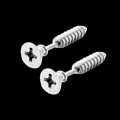 2vnt Unisex Moteriški Vyriški Auskarai Nerūdijančio plieno Auskarai Nagai Prisukami Auskarai Punk Rock Helix Auskarai Spiraliniai papuošalai