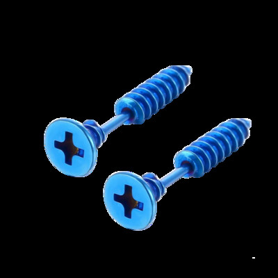 2vnt Unisex Moteriški Vyriški Auskarai Nerūdijančio plieno Auskarai Nagai Prisukami Auskarai Punk Rock Helix Auskarai Spiraliniai papuošalai