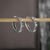 Κλασικά vintage χαραγμένα σκουλαρίκια τοτέμ από σφενδάμι υποαλλεργικά σκουλαρίκια για άνδρες και γυναίκες Μοντέρνα κοσμήματα για πάρτι