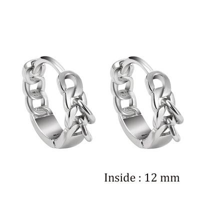 Hiphop-punk stiilis väikesed rõngaskõrvarõngad meestele naistele õõnsad geomeetrilised ümmargused ümmargused trendikad kõrvarõngad augustamise tarvikud pisikesed rõngad