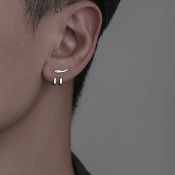 Νέο Punk αποσπώμενο σκουλαρίκι με γάντζους για άντρες Γυναικεία Hip Hop Cool Dual Purpose Scythe Small Stud Earring Earring Party Jewelry