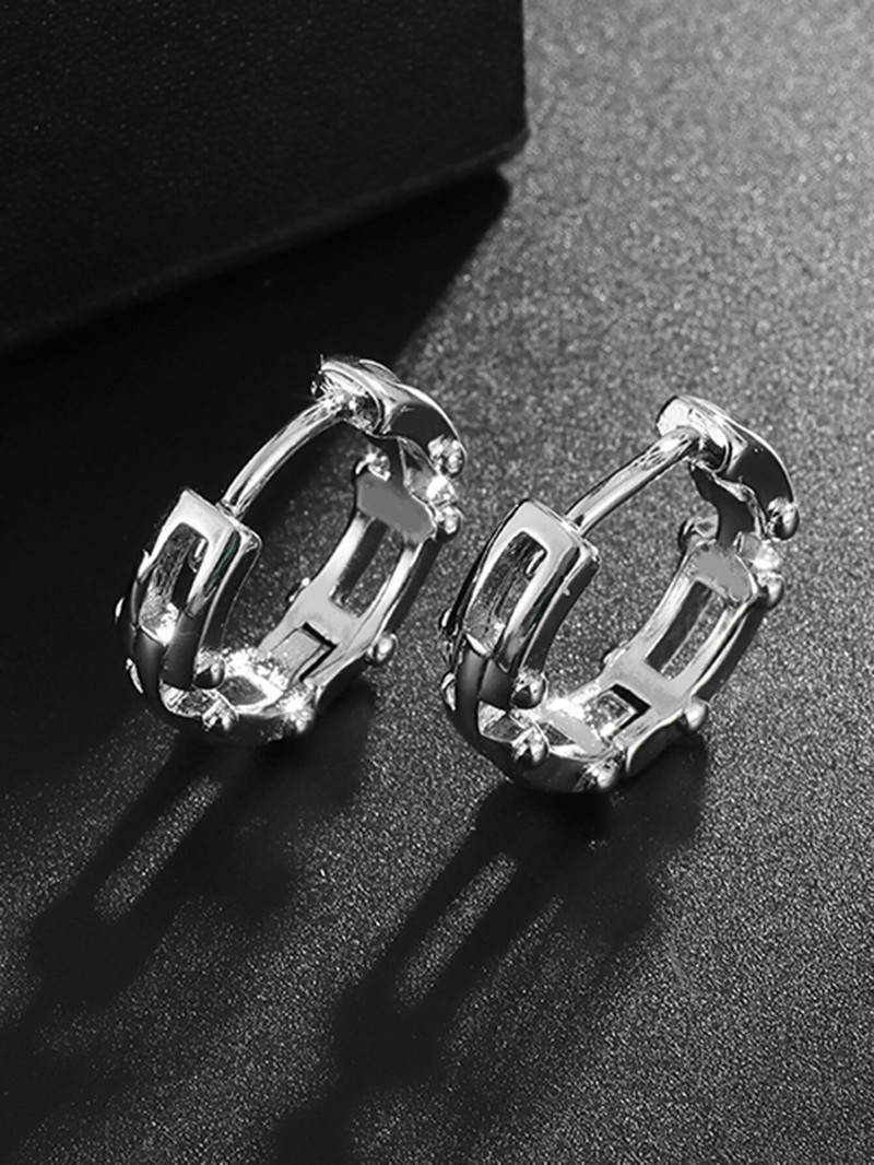 Mood lihtsad ümmargused ebakorrapärased geomeetrilised rõngaskõrvarõngad meestele, naistele, trendikad isikupära, tänavapeo ehted, kingitus