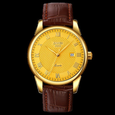 SKMEI meeste 3bar veekindlad kvartskäekellad relogio masculino meeste käekellad parima kaubamärgiga luksuslik nahkrihmaga käekell