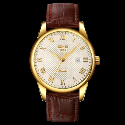 SKMEI meeste 3bar veekindlad kvartskäekellad relogio masculino meeste käekellad parima kaubamärgiga luksuslik nahkrihmaga käekell