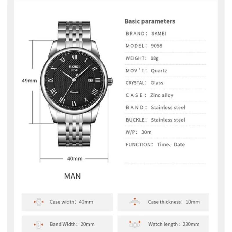 SKMEI meeste 3bar veekindlad kvartskäekellad relogio masculino meeste käekellad parima kaubamärgiga luksuslik nahkrihmaga käekell