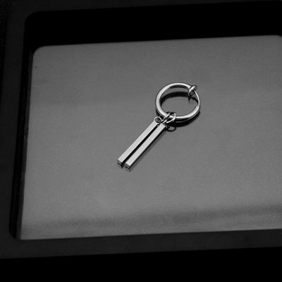 1 kom. Modni gotički ulični hip-hop štap od nehrđajućeg čelika, crne naušnice za žene, muškarce, nakit za uši, privjesak Cool kapljica za uši