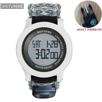 SHIYUNME Ανδρικά στρατιωτικά αθλητικά LED Ψηφιακά Ρολόγια Πυξίδα Εξωτερικό Αδιάβροχο Ανδρικό ρολόι πολλαπλών λειτουργιών Relogio Masculino 2007