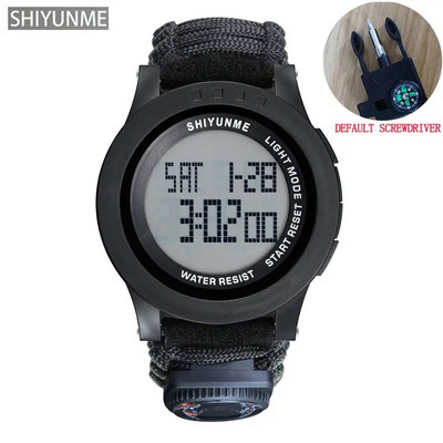 SHIYUNME Ανδρικά στρατιωτικά αθλητικά LED Ψηφιακά Ρολόγια Πυξίδα Εξωτερικό Αδιάβροχο Ανδρικό ρολόι πολλαπλών λειτουργιών Relogio Masculino 2007