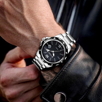 BIDEN Luxury Top Brand Ανδρικό ρολόι Quartz Ανοξείδωτο ατσάλι Ανδρικά ρολόγια χειρός Αδιάβροχα ανδρικά ρολόγια Δώρα Zegarki Meskie