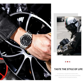 BIDEN Luxury Top Brand Ανδρικό ρολόι Quartz Ανοξείδωτο ατσάλι Ανδρικά ρολόγια χειρός Αδιάβροχα ανδρικά ρολόγια Δώρα Zegarki Meskie