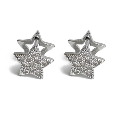 Peen moekividest staarkõrvarõngad naistele meestele Hip Hop Trend kõrvarõngad Tänavapeo ehted Aksessuaarid