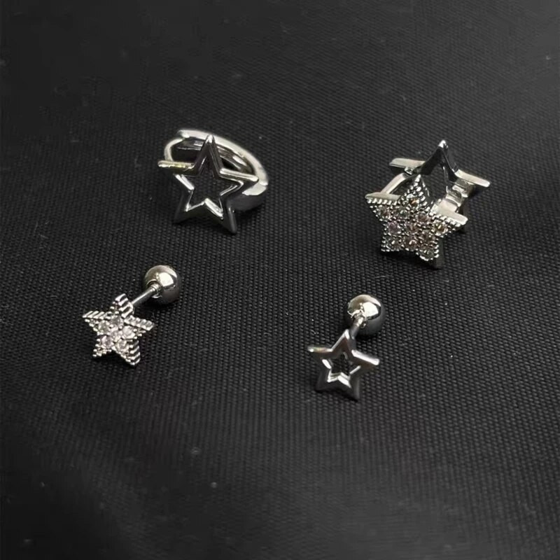 Peen moekividest staarkõrvarõngad naistele meestele Hip Hop Trend kõrvarõngad Tänavapeo ehted Aksessuaarid