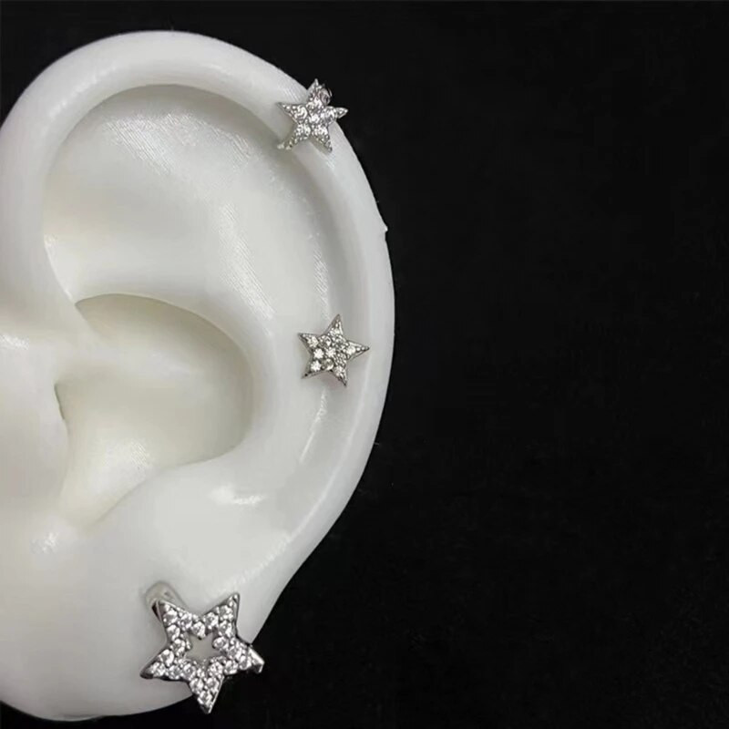 Peen moekividest staarkõrvarõngad naistele meestele Hip Hop Trend kõrvarõngad Tänavapeo ehted Aksessuaarid