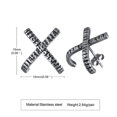 Nööpkõrvarõngad, meeste ümbriskõrvarõngad, roostevabast terasest geomeetriline kolmnurkkõrvarõngas, sünnipäevakingitus mehele Meeste kõrvarõngad, ehted