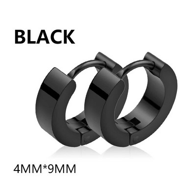 1 pereche de cercei triunghi geometric din oțel inoxidabil unisex punk rock femei bărbați piercing cu clemă push-back inele pentru urechi bijuterii de petrecere