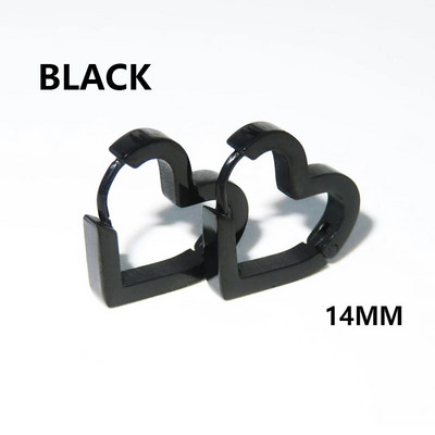 1 pereche de cercei triunghi geometric din oțel inoxidabil unisex punk rock femei bărbați piercing cu clemă push-back inele pentru urechi bijuterii de petrecere