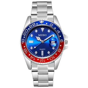 Νέο ανδρικό ρολόι πολυτελές επαγγελματικό ρολόι μπλε ρολόι ημερομηνίας ανδρικό ρολόι από ανοξείδωτο ατσάλι Μόδα αντρικό ρολόι καρπού Relogio Masculino